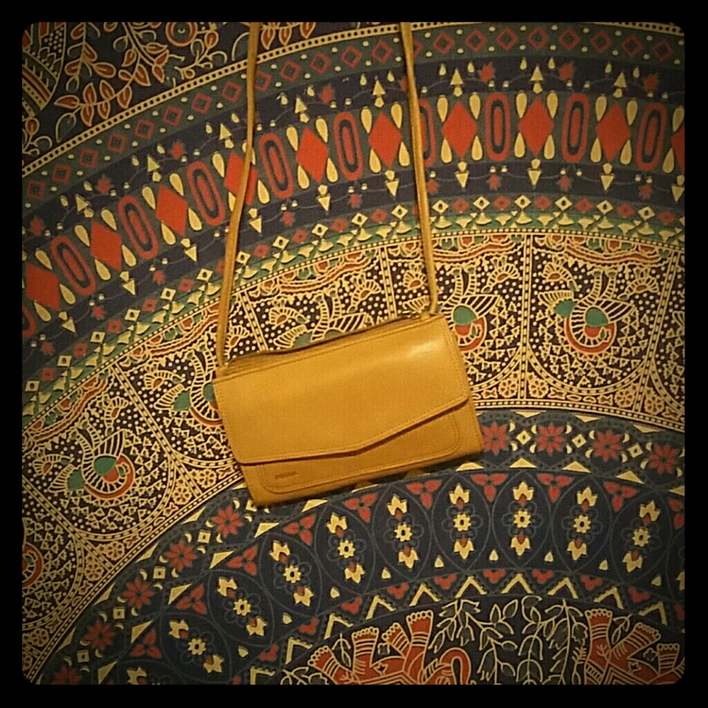 Fossil Genuine Leather Crossbody Bag